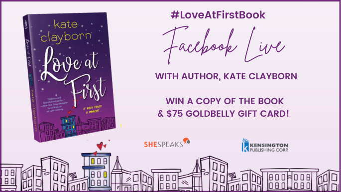 LIVE FB chat with Love At First author Kate Clayborn
