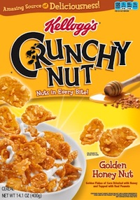 Kellogg S Golden Honey Nut Crunchy Nut Cereal Review Shespeaks