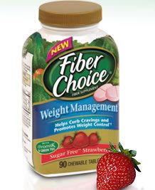 Fiber Choice Fiber Supplement Weight Management Sugar Free Strawberry