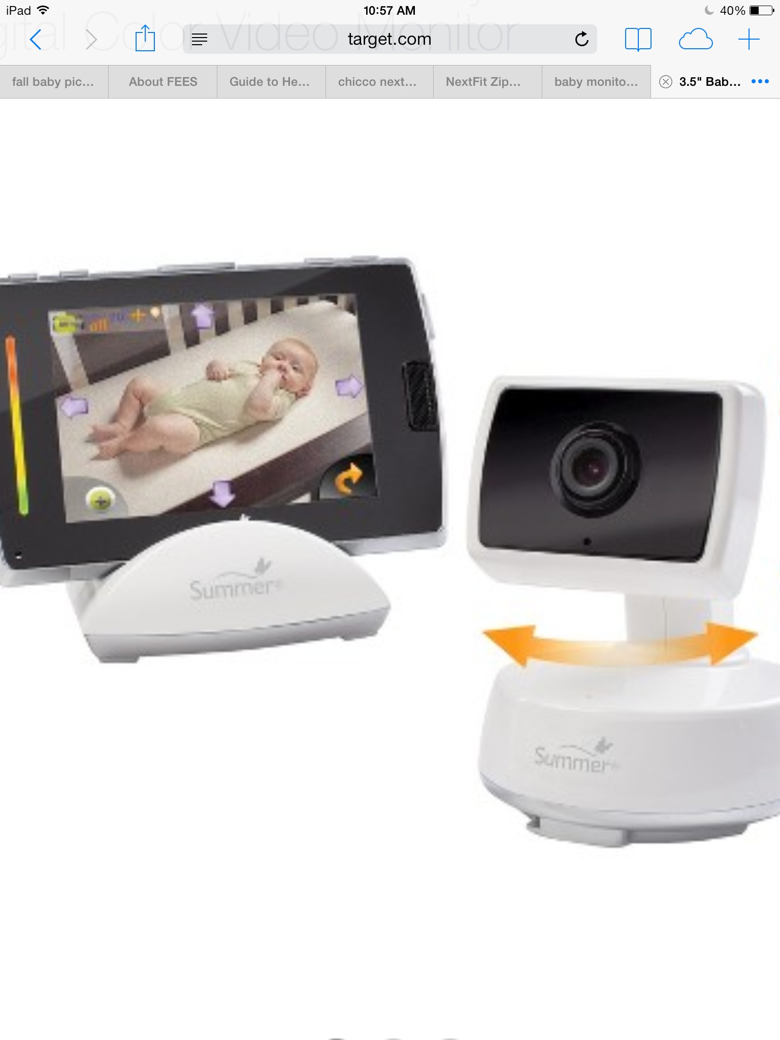 Summer infant Baby Touch WiFi video 